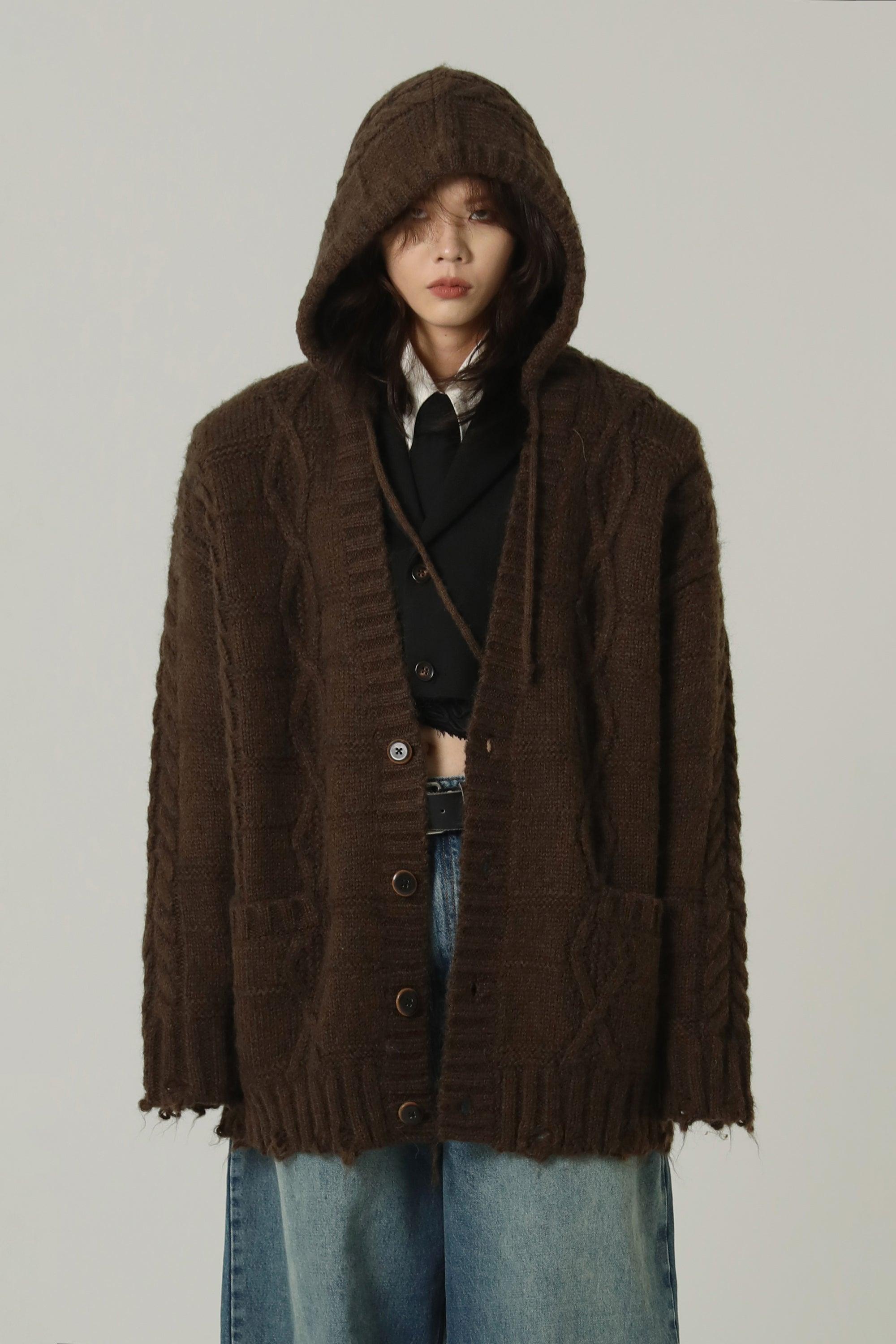 MASONPRINCE Edith Knit Hooded Cardigan