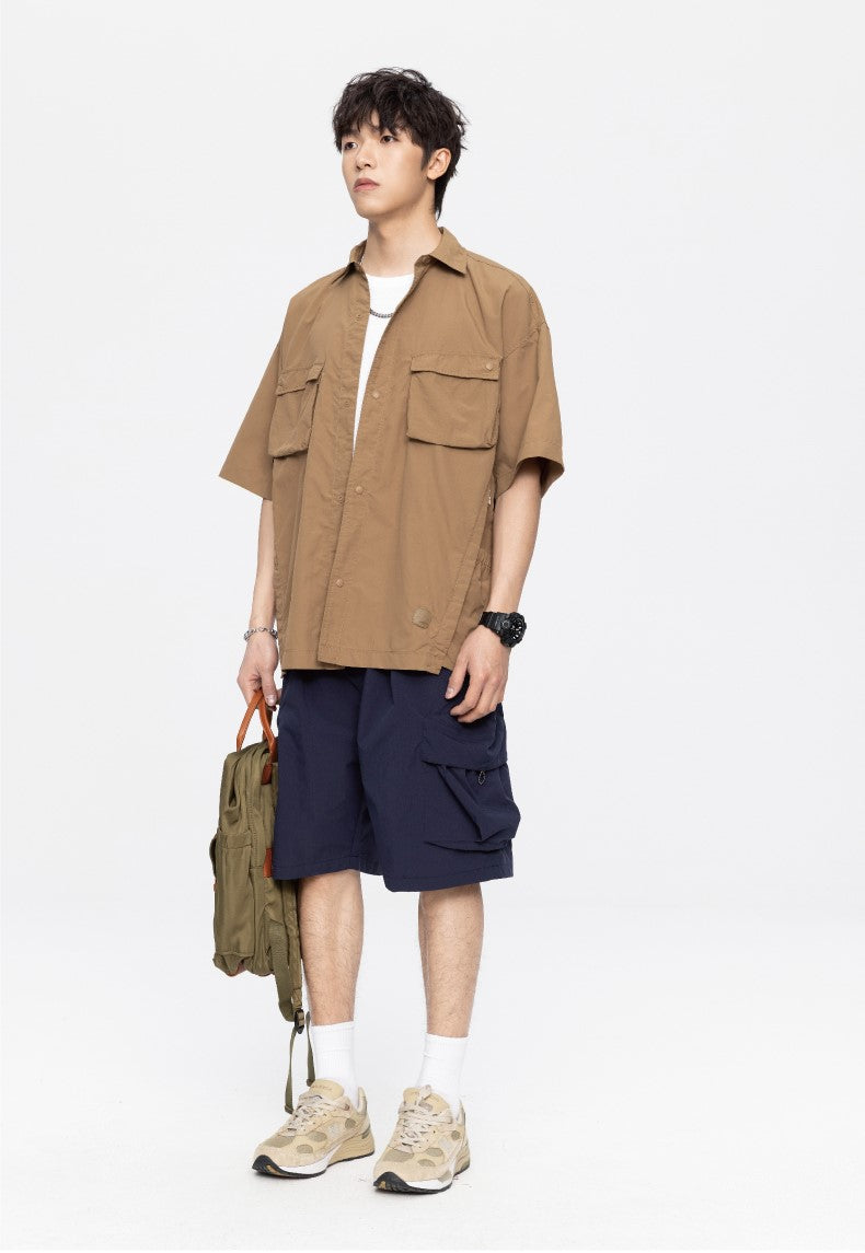 GTRG Paneled Button-Up Shirt