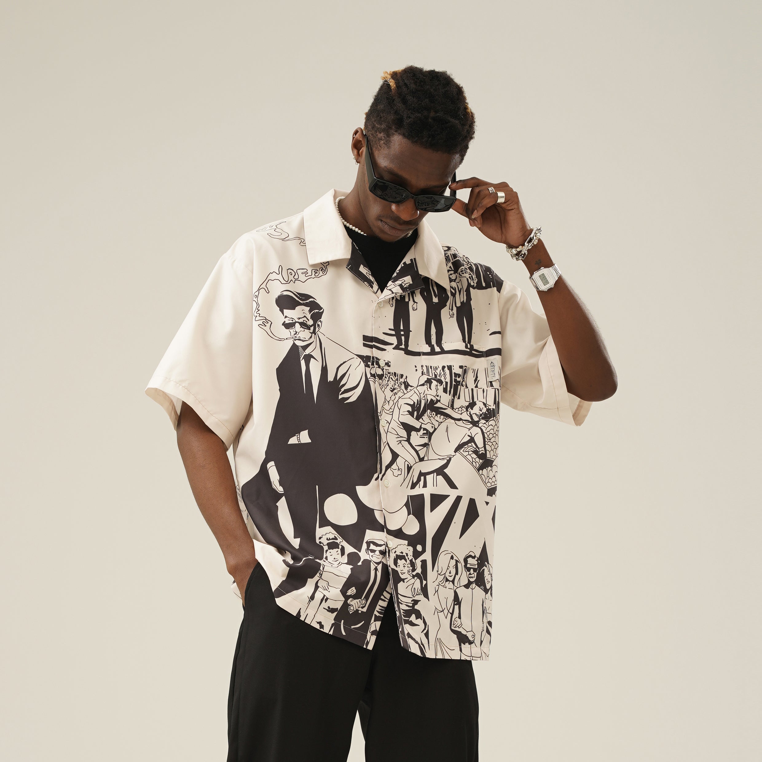 EMPTY REFERENCE "Comic" Button-Up Shirt