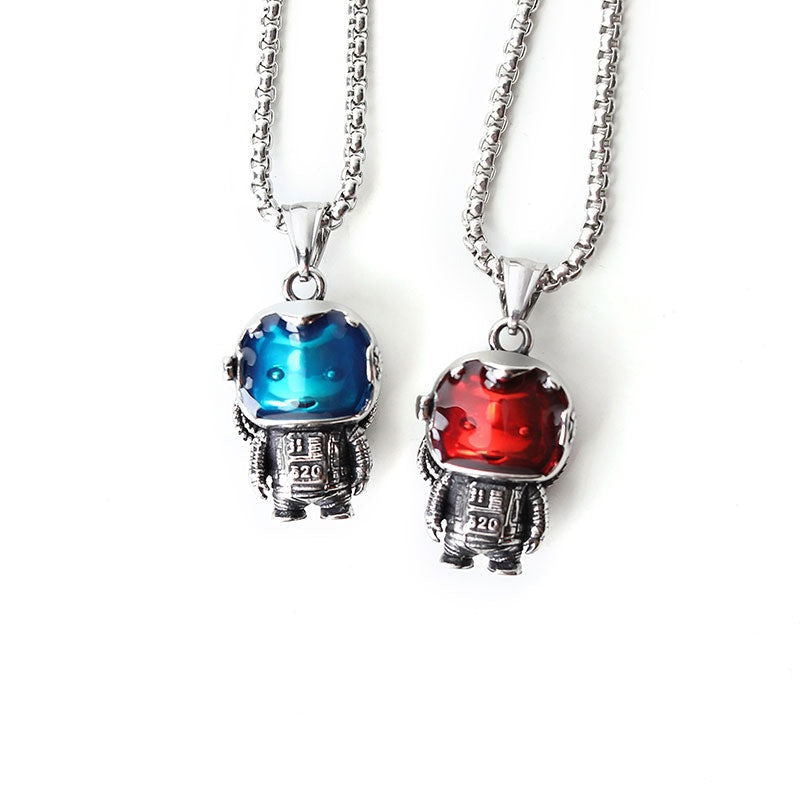 Astrobear Titanium Steel Pendant Necklace