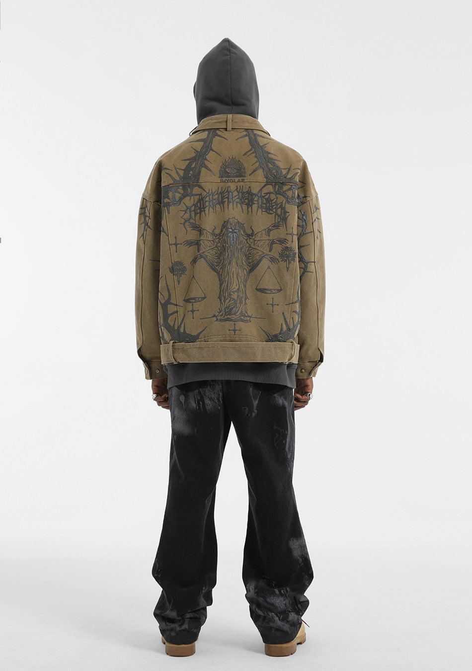 JHYQ Embossed Thorn Heavyweight Jacket