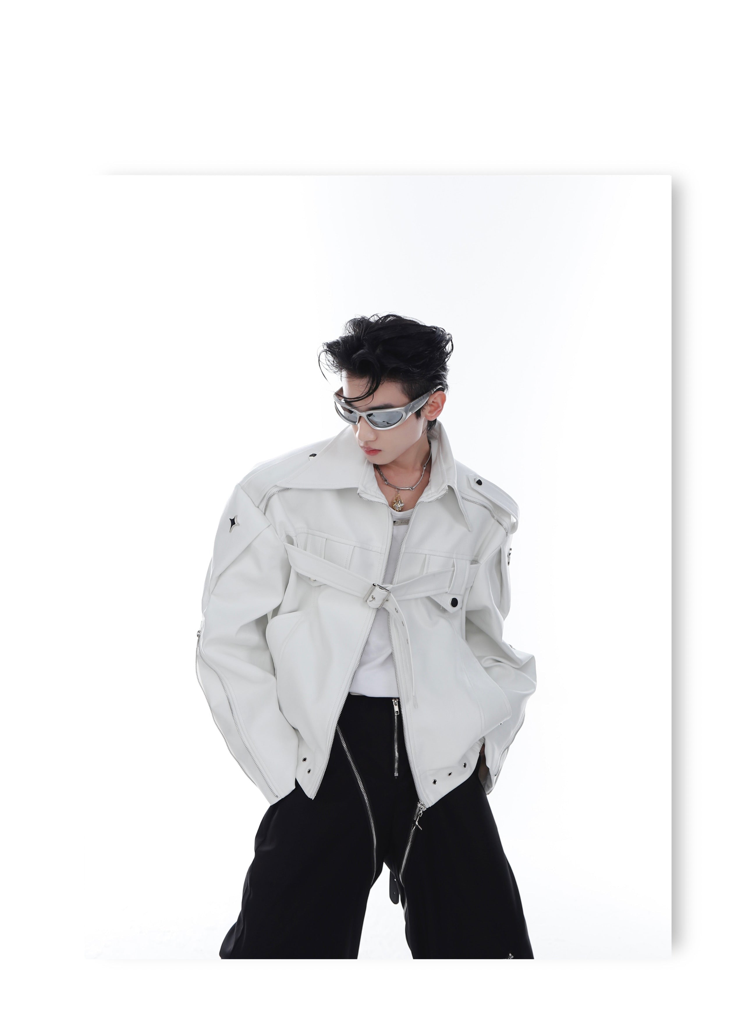CulturE Pin-Buckle Biker Jacket