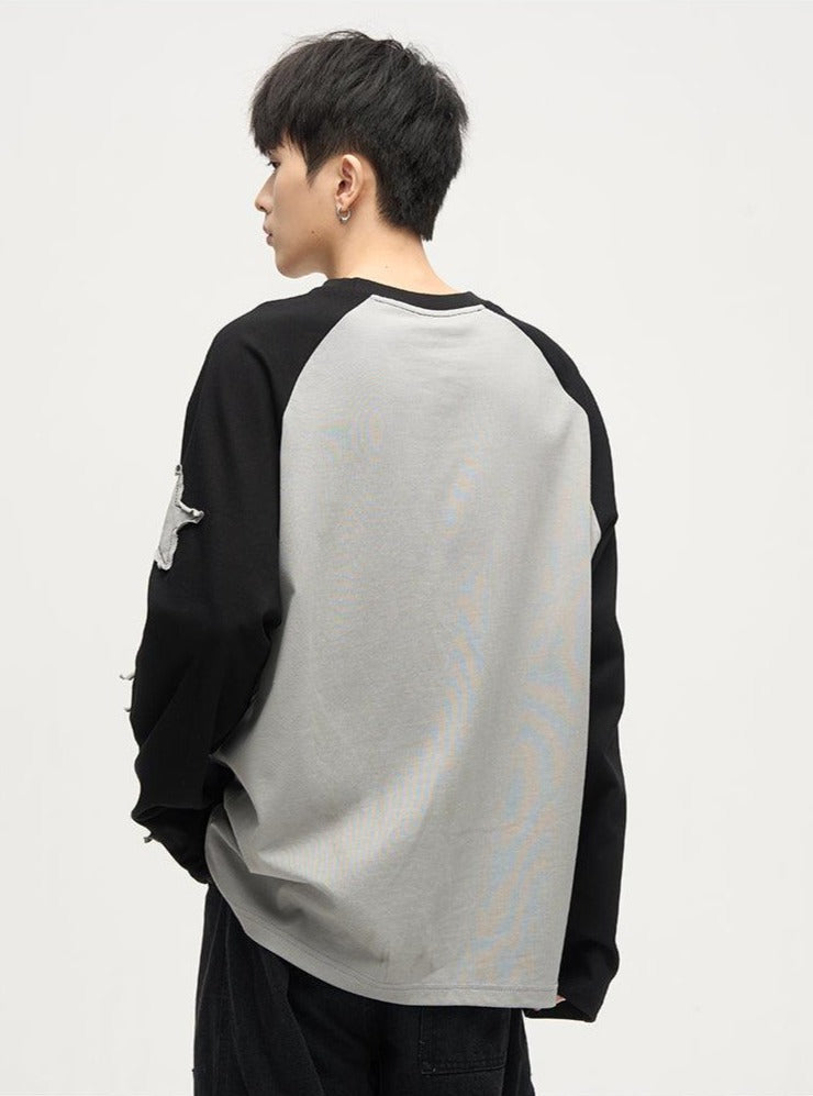 WLNEXT Patchwork Longsleeve Shirt