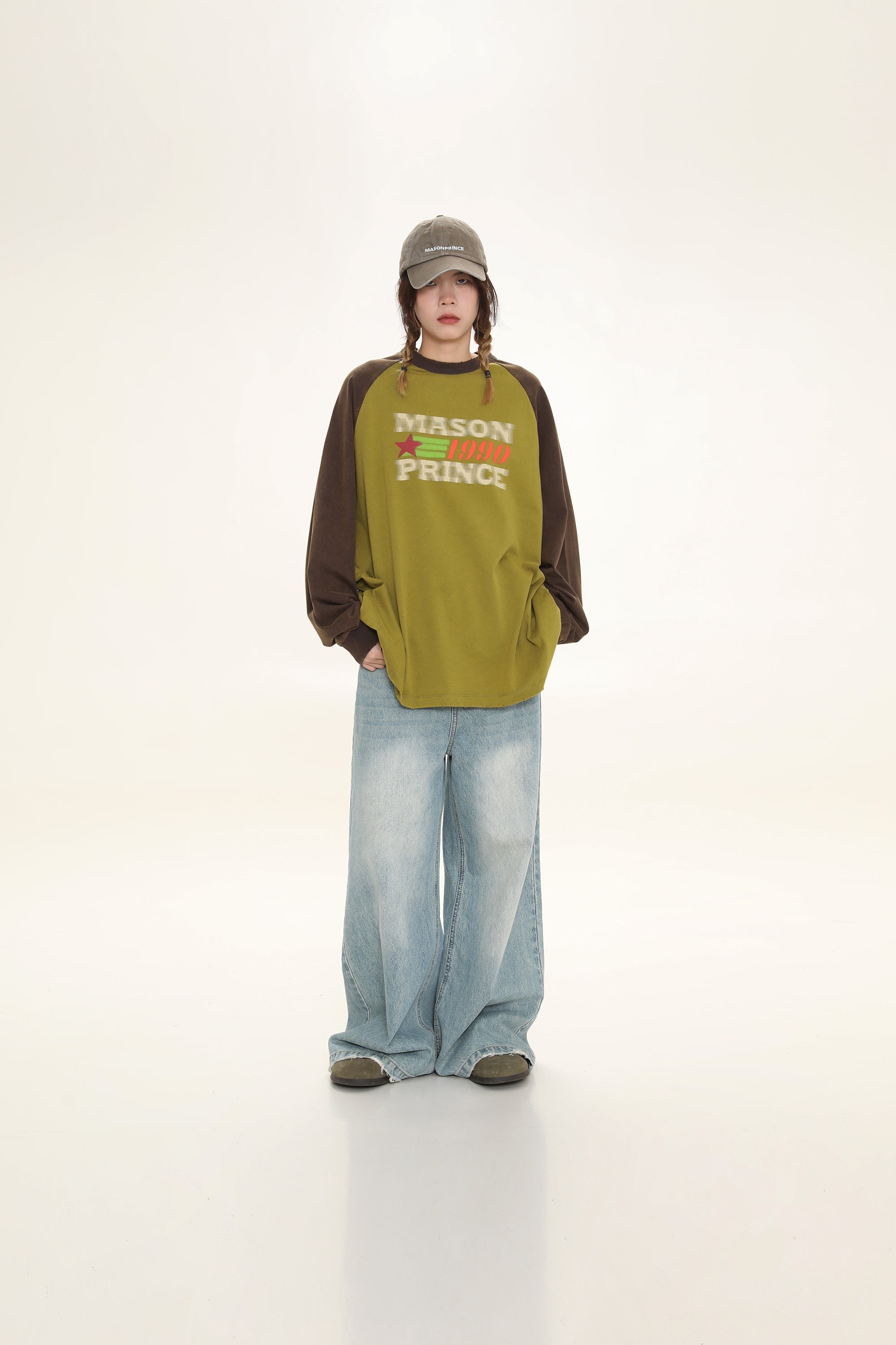MASONPRINCE "1990" Contrast Long Sleeve