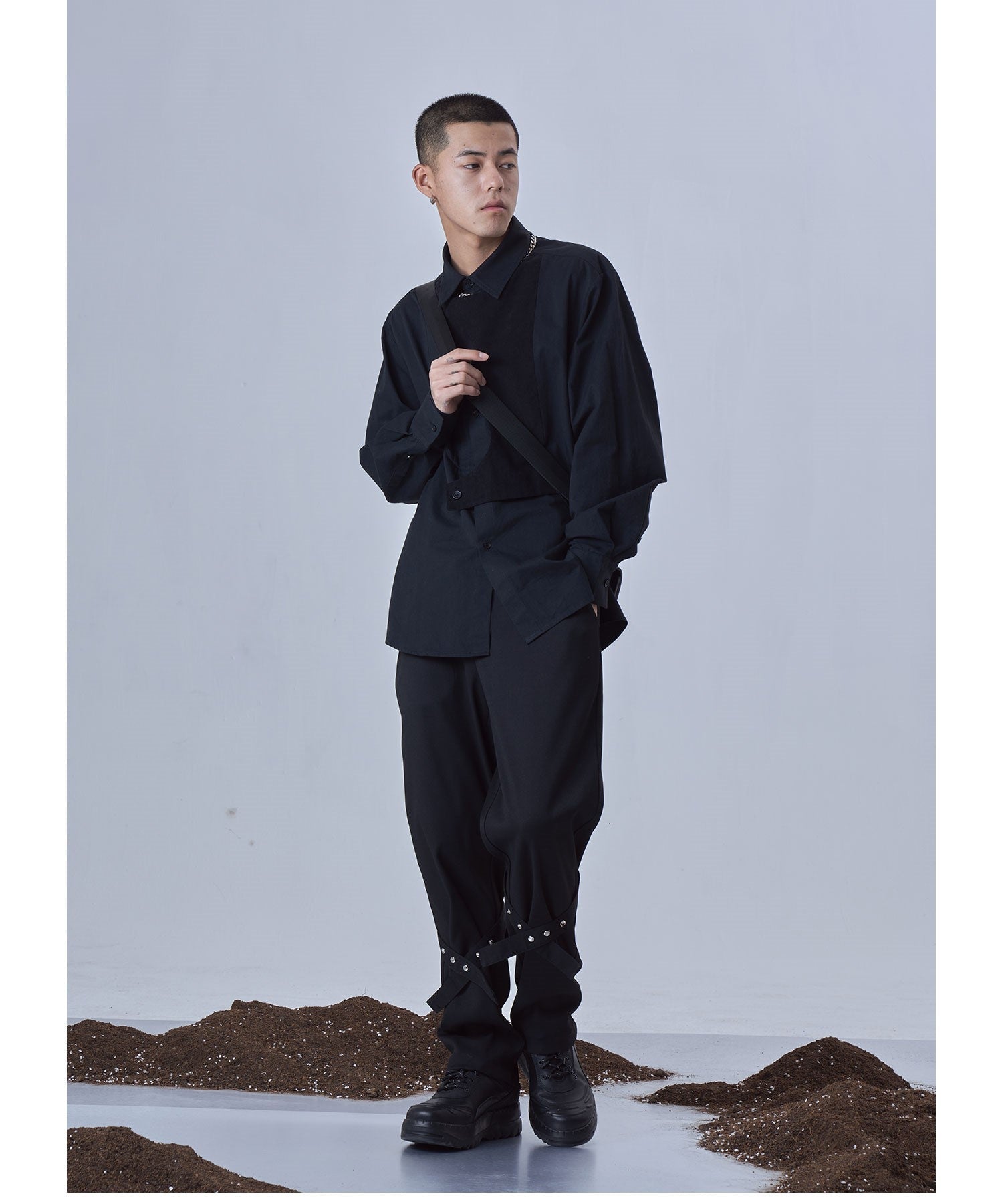 PCLP Deconstructed Long Sleeve Polo
