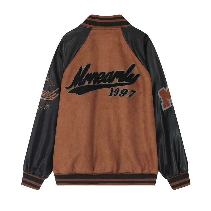 MRNEARLY "1997" Suede Varsity Jacket