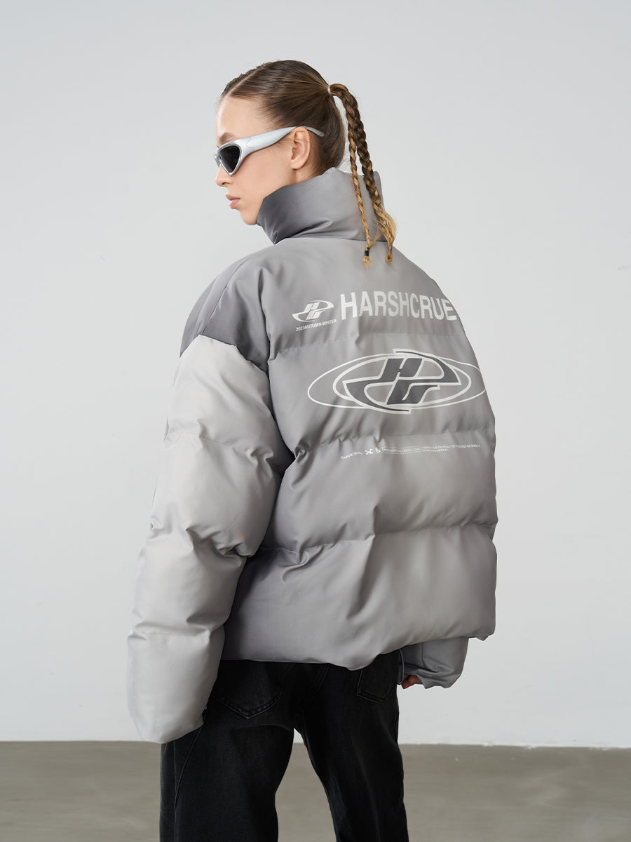 HARSH and CRUEL Silver-Tone Puffer Jacket