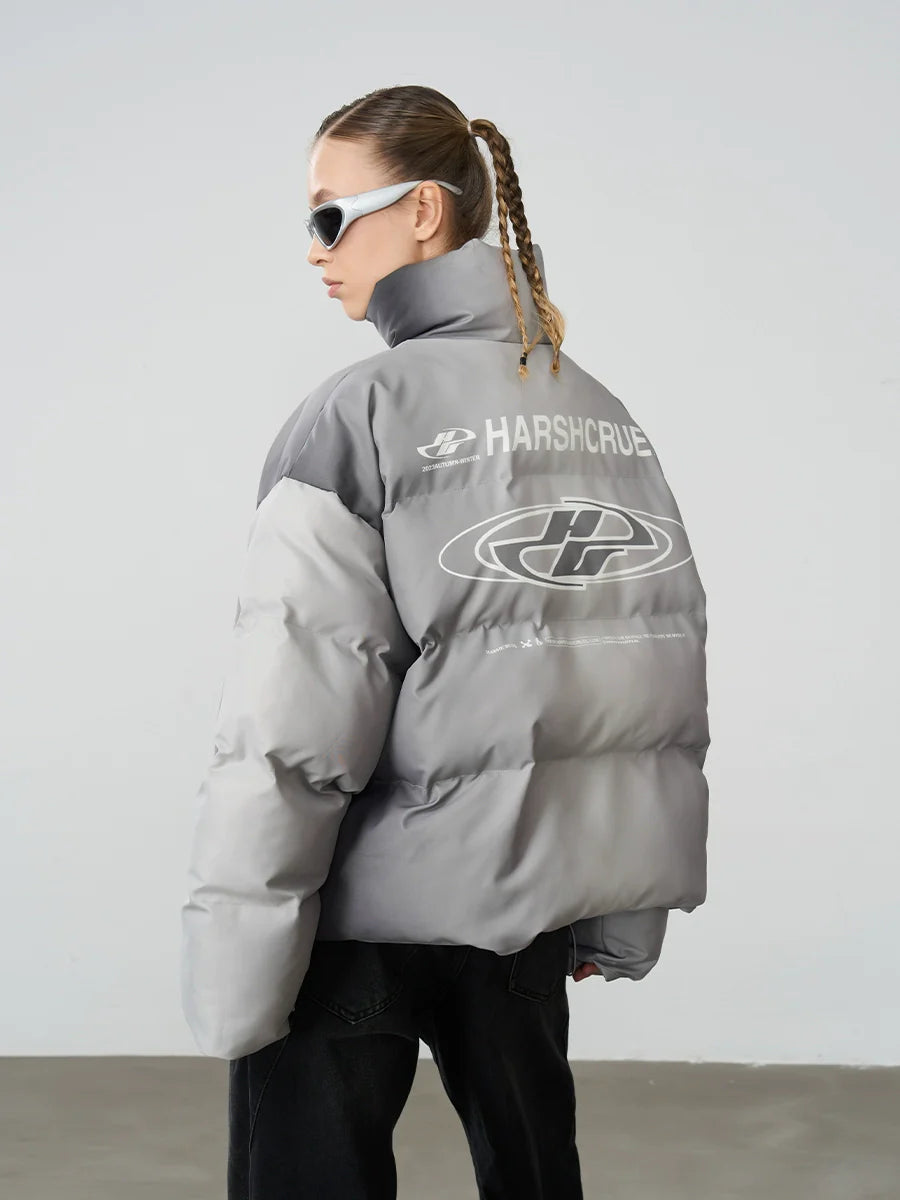 HARSH and CRUEL Silver-Tone Puffer Jacket