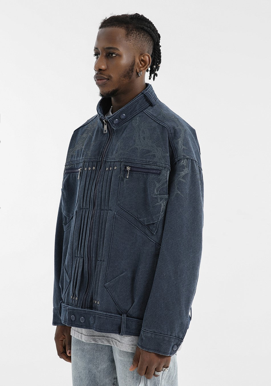 JHYQ Embossed Thorn Heavyweight Jacket