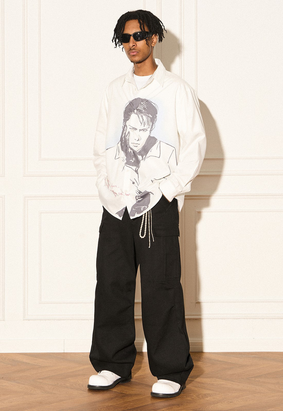 REVERSE IRONY Portrait Button Long Sleeve