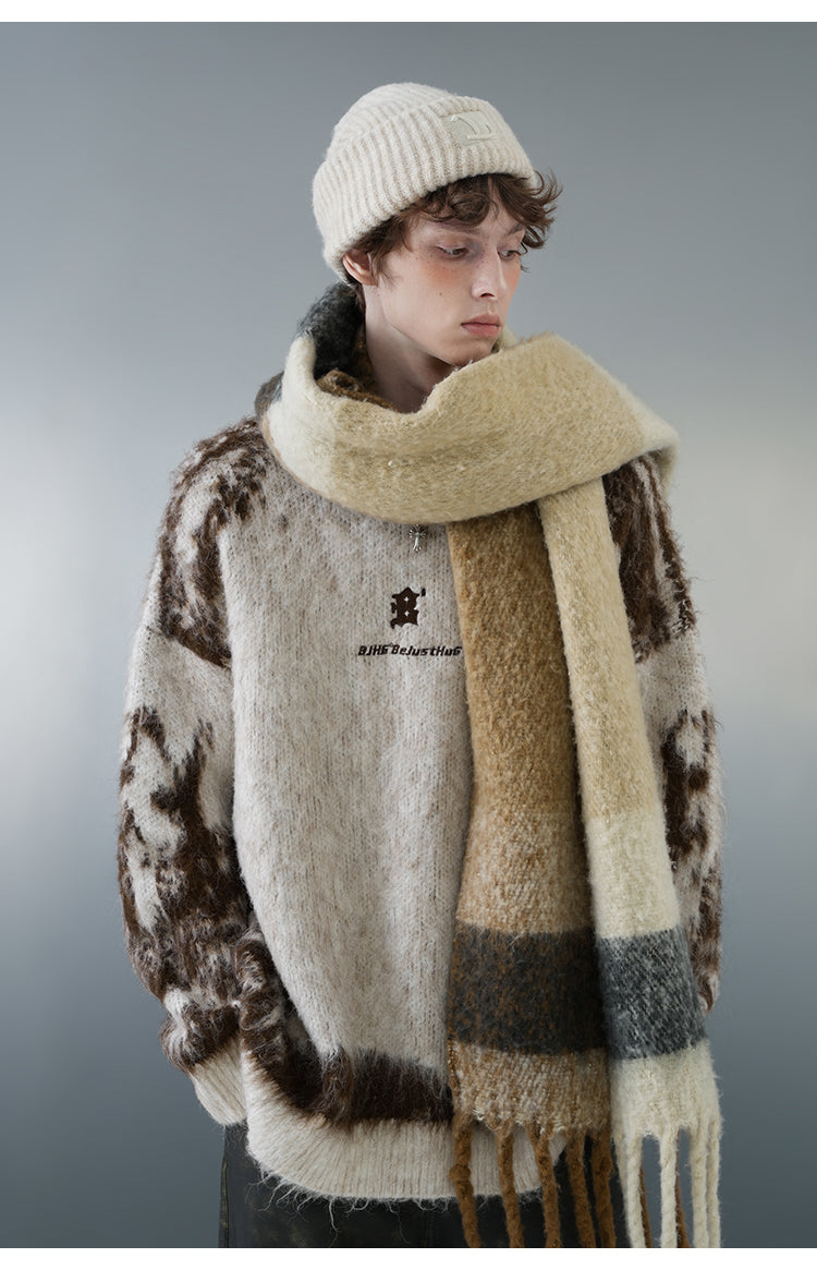 BJHG Textured Jacquard Sweater