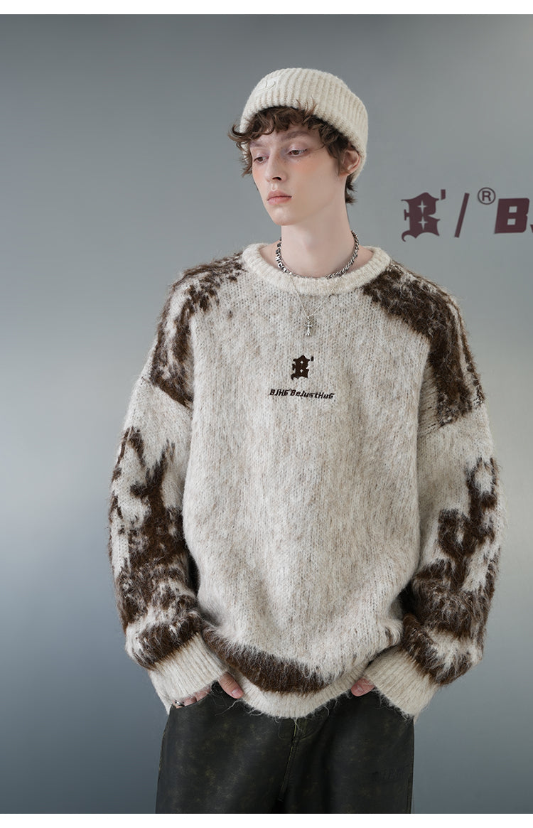 BJHG Textured Jacquard Sweater