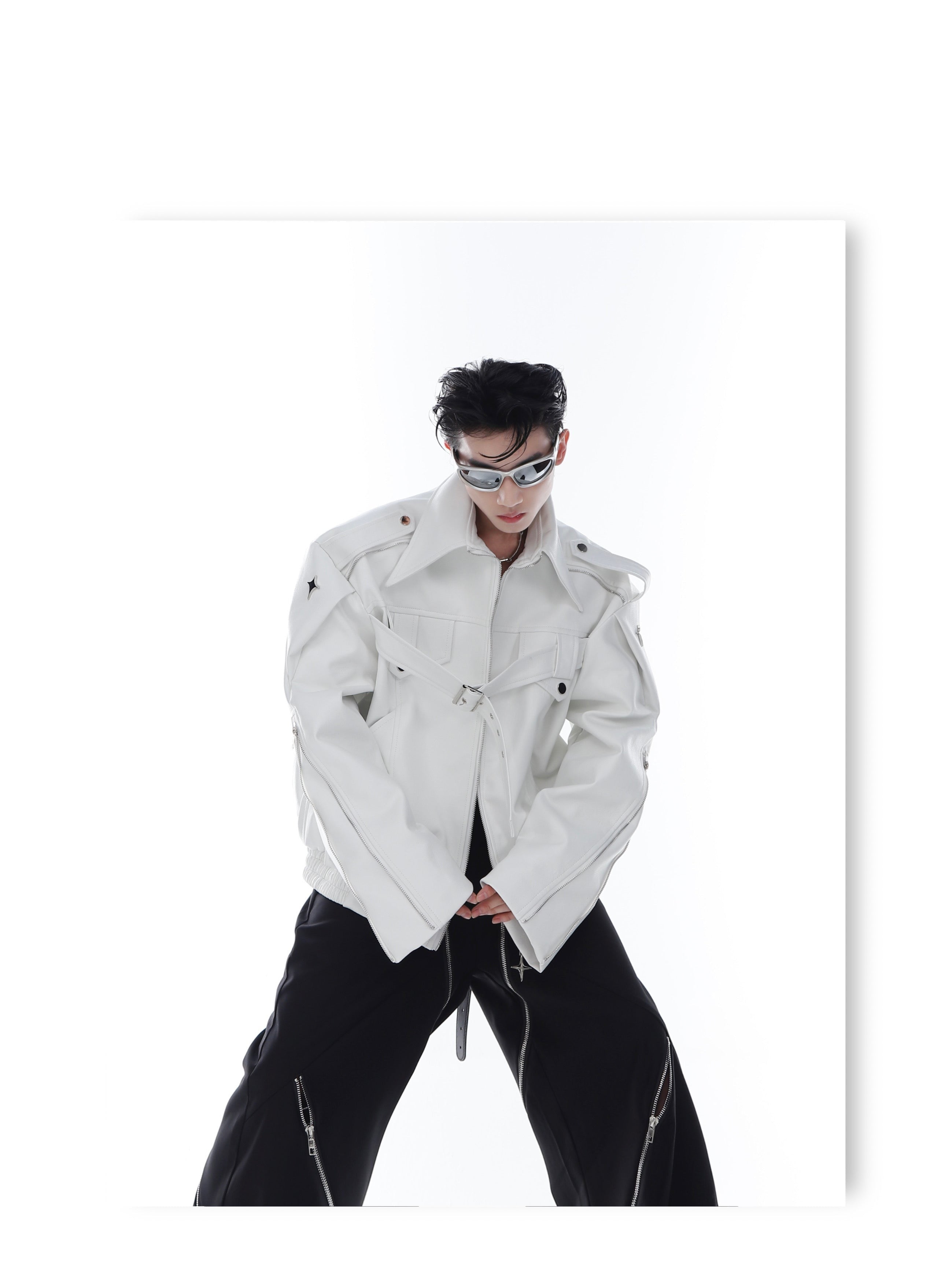 CulturE Pin-Buckle Biker Jacket