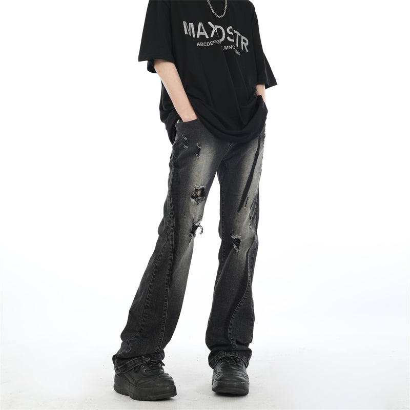 MaxDstr Scratch Ripped Jeans
