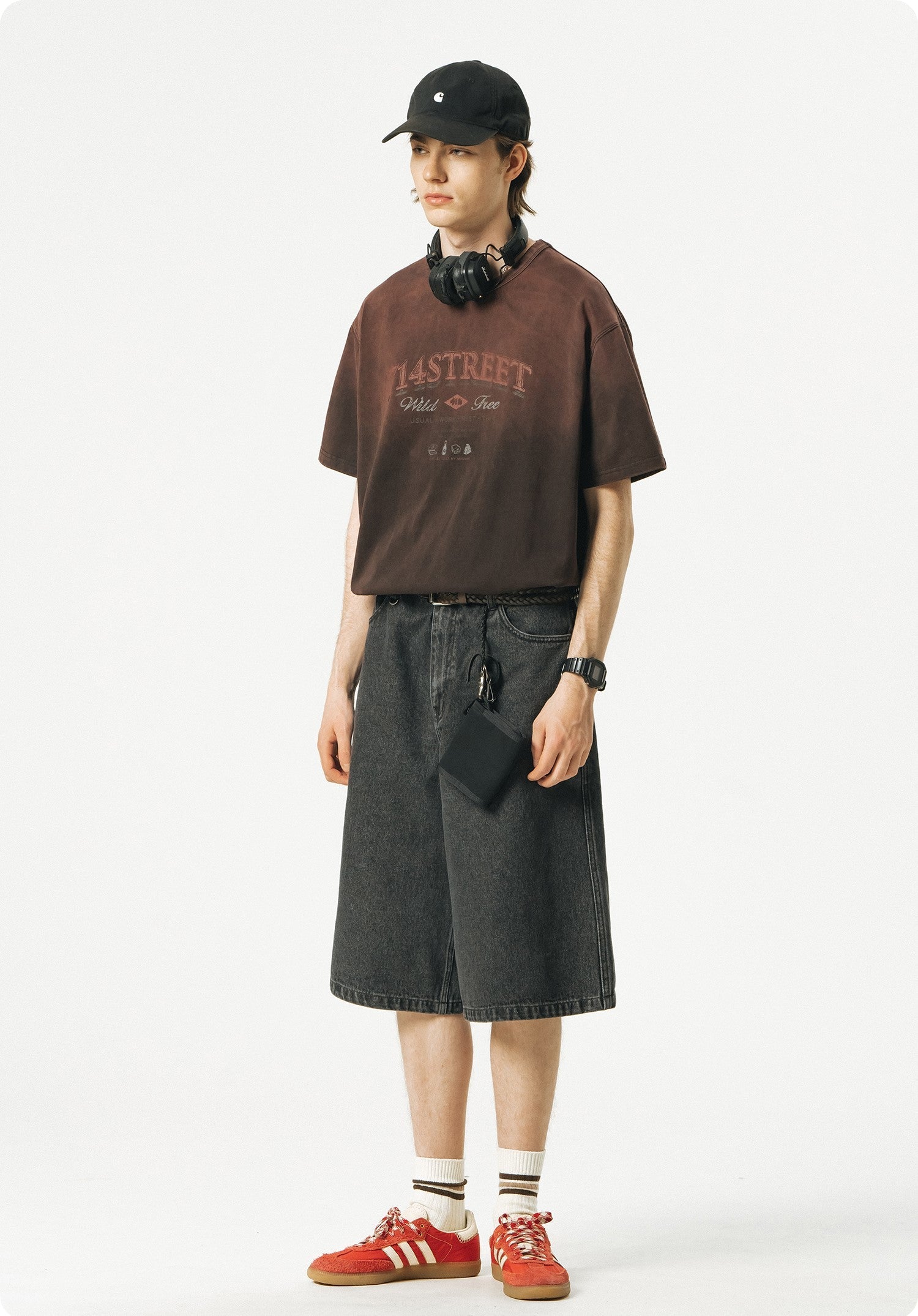 714street Japanese Washed Denim Shorts