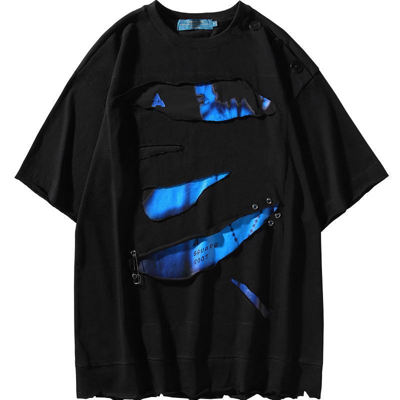 A SQUARE ROOT "Sliced" Layered Tee