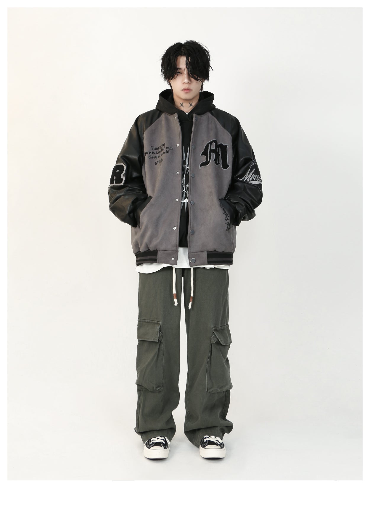 MRNEARLY "1997" Suede Varsity Jacket
