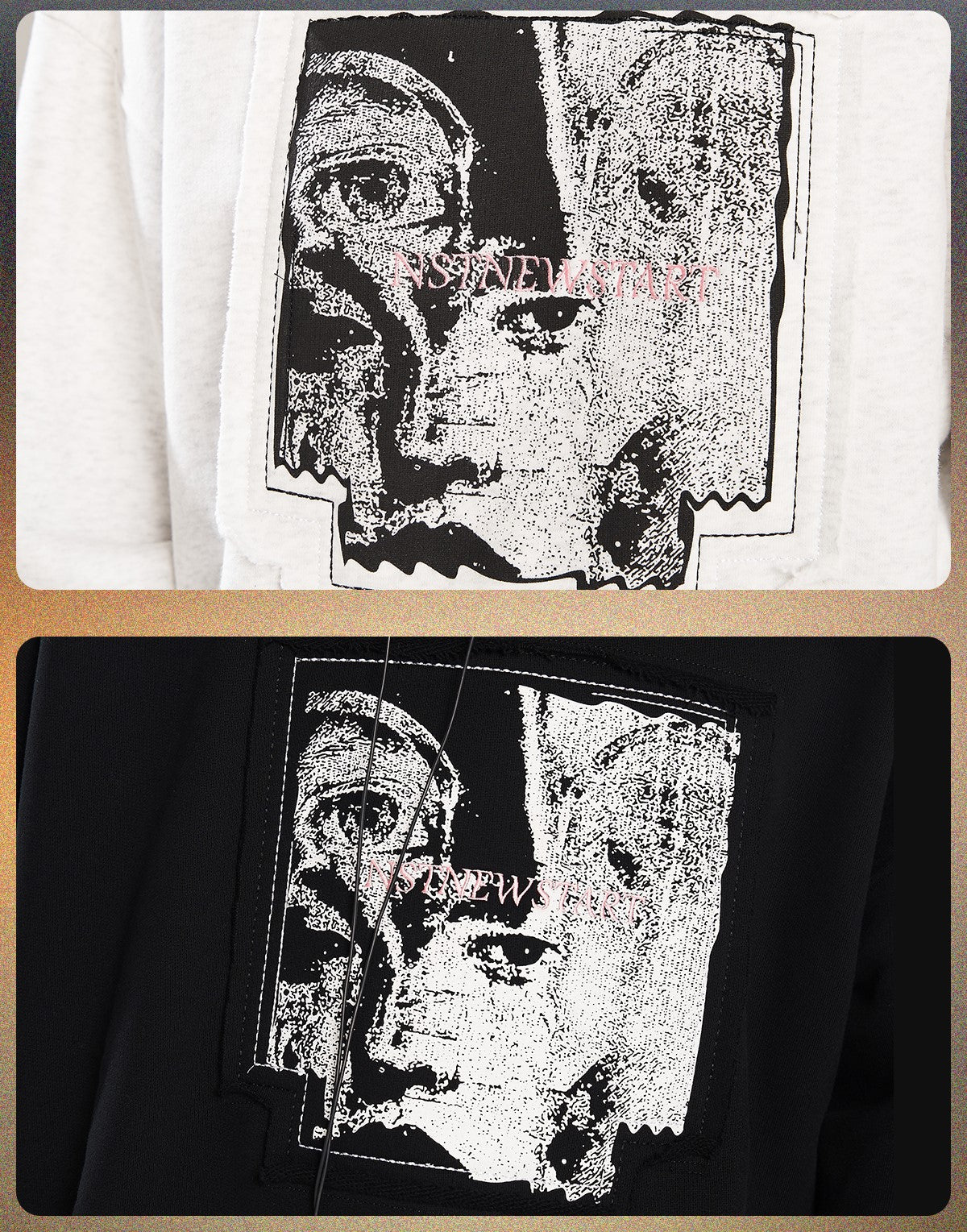 NSTNEW START "Visions" Collage Sweater