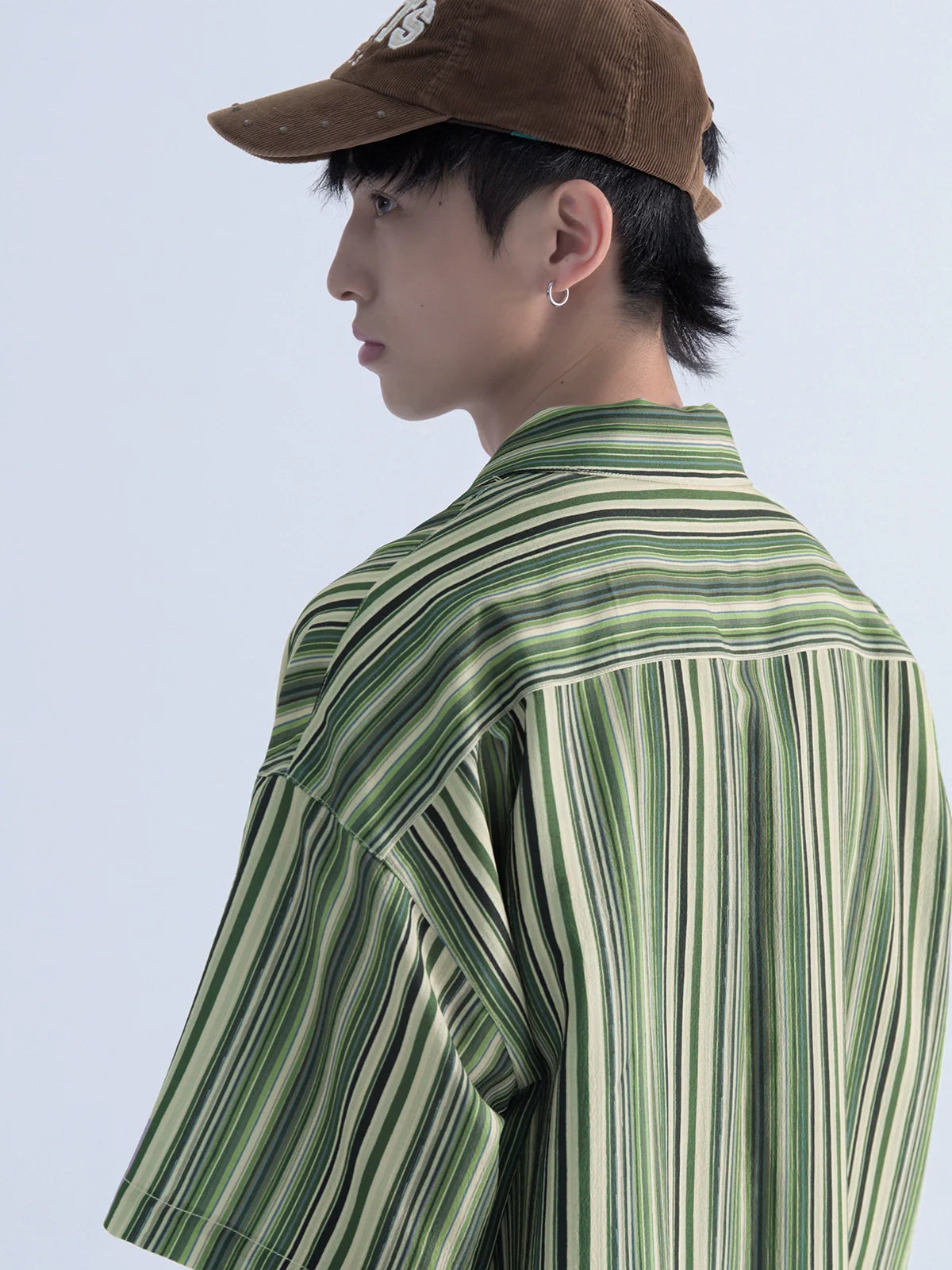 Mentmate Retro-Striped Button Up
