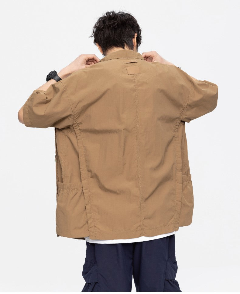 GTRG Paneled Button-Up Shirt