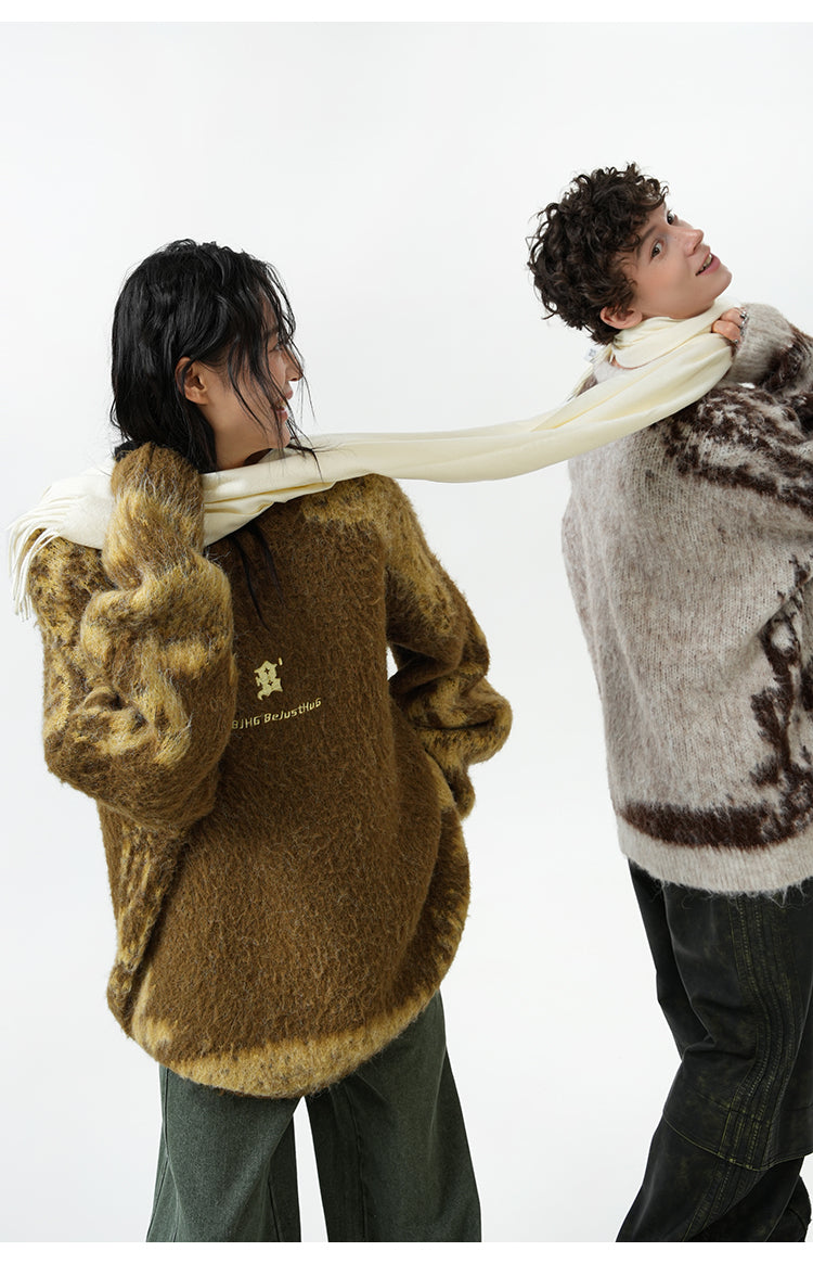 BJHG Textured Jacquard Sweater