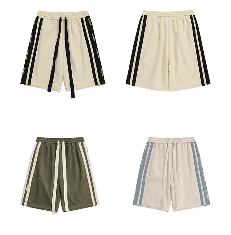 BJHG Velour Wideleg Lounge Shorts