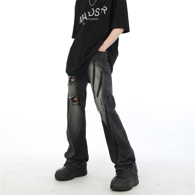 MaxDstr Scratch Ripped Jeans