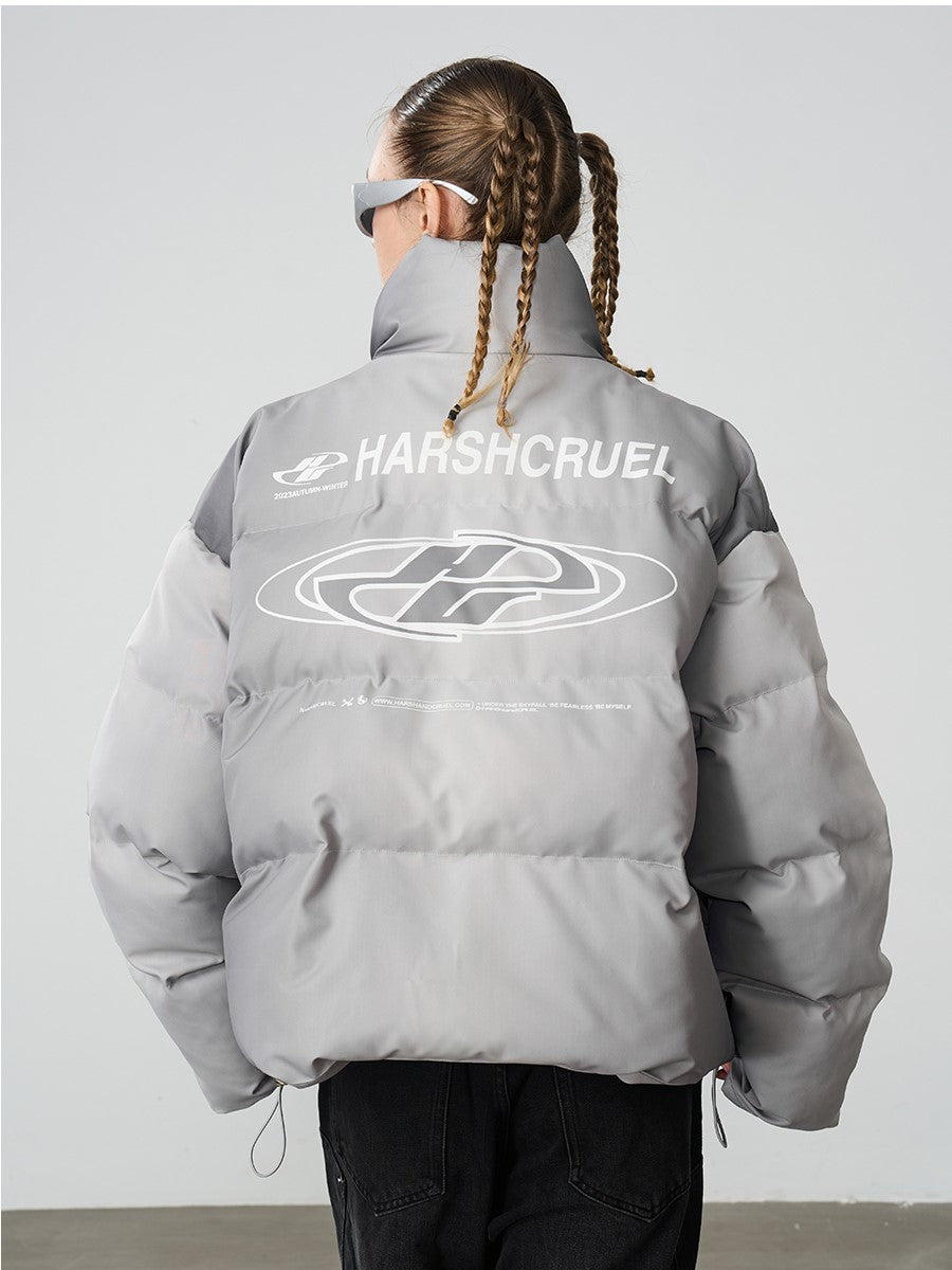 HARSH and CRUEL Silver-Tone Puffer Jacket