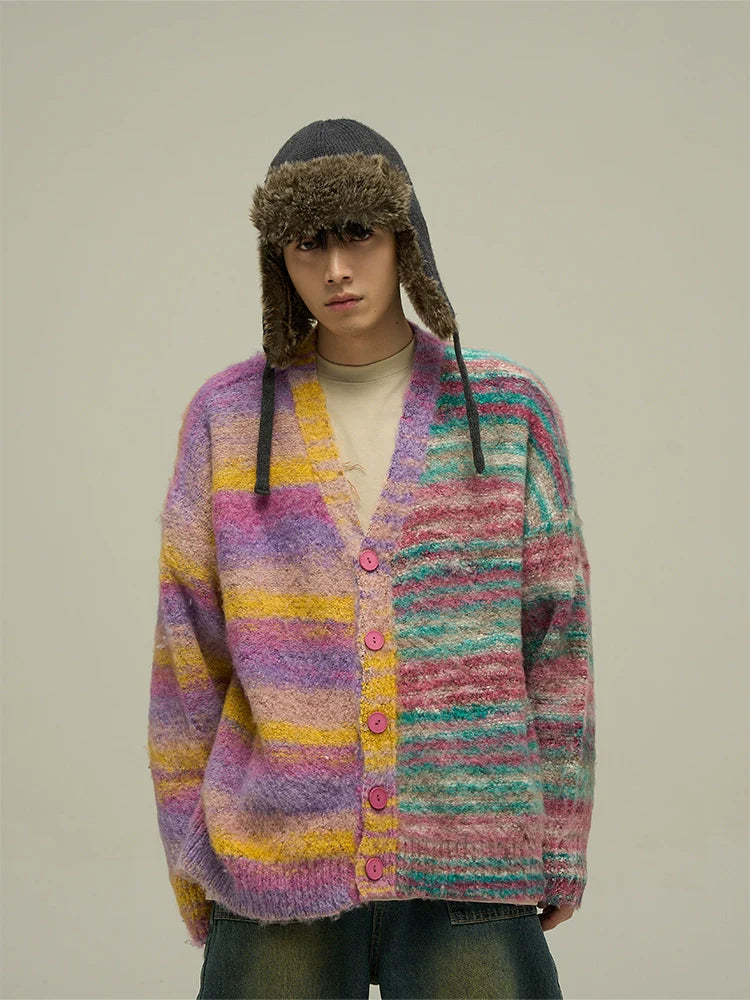 WLNEXT "Dopamine" Contrast Cardigan