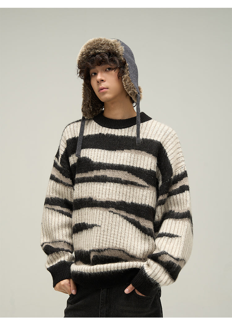 WLNEXT Double Striped Sweater