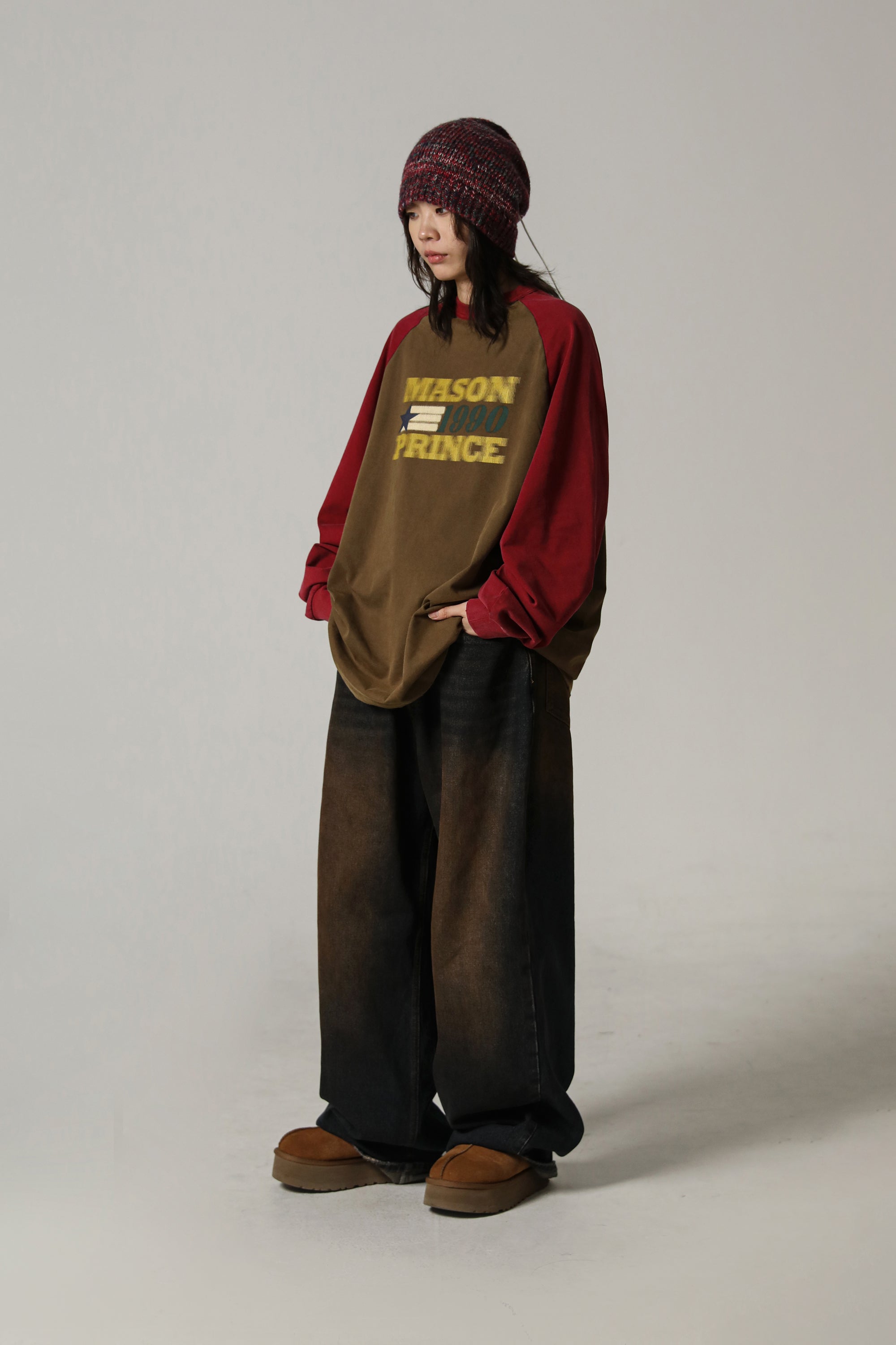 MASONPRINCE "1990" Contrast Long Sleeve