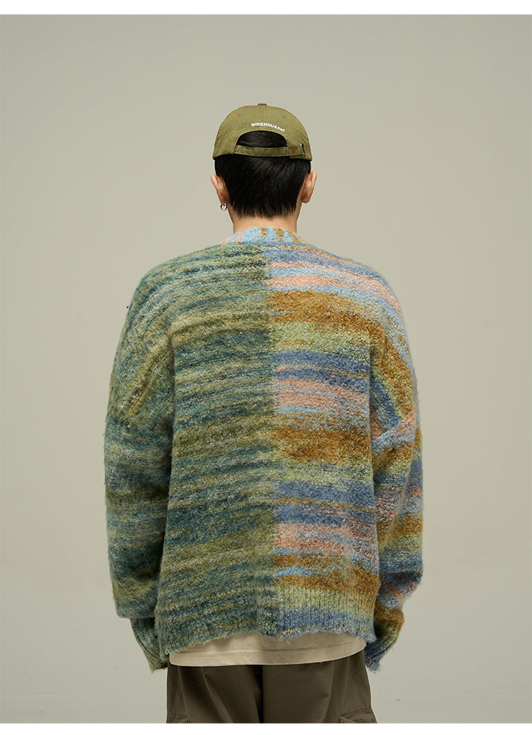 WLNEXT "Dopamine" Contrast Cardigan