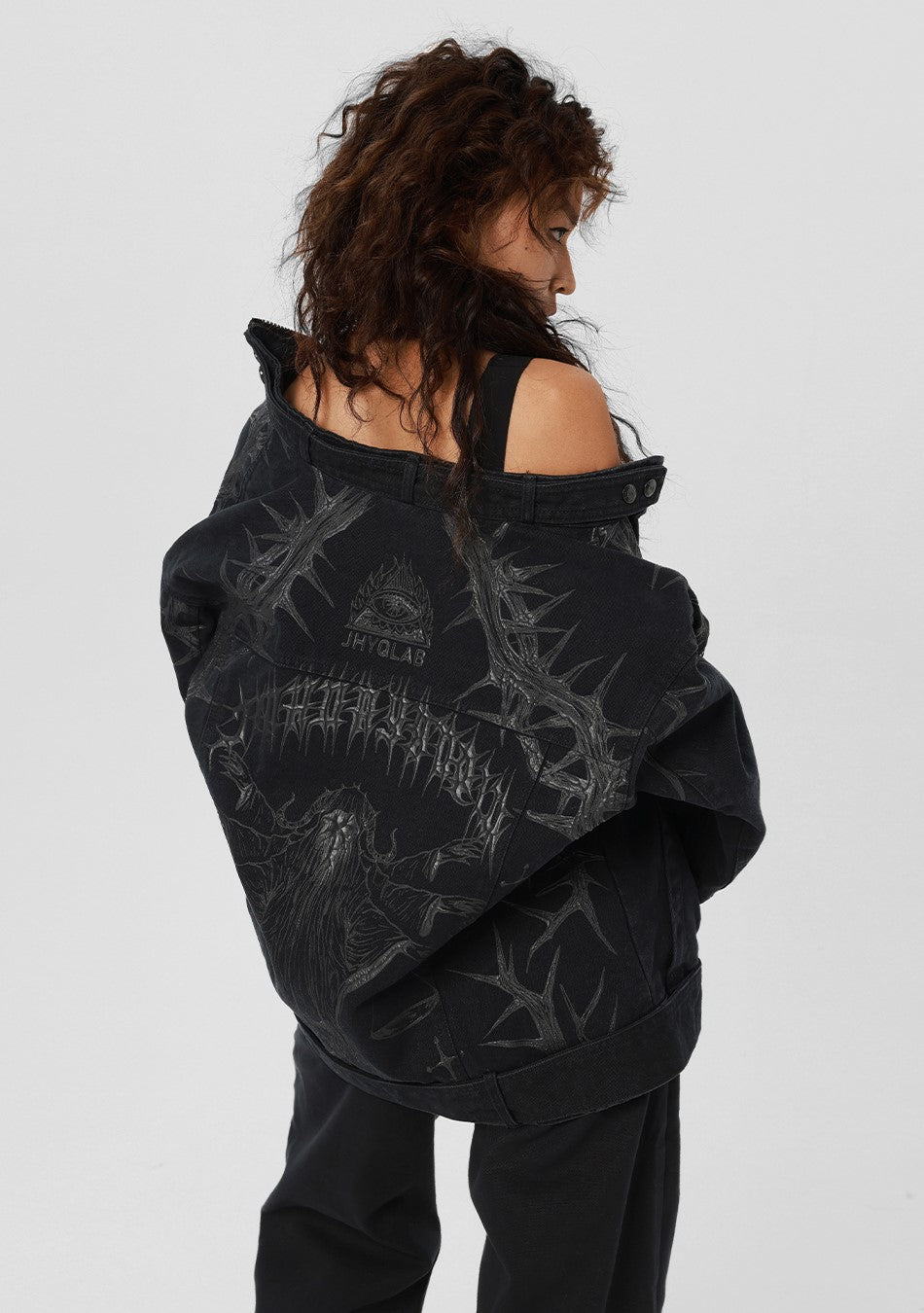 JHYQ Embossed Thorn Heavyweight Jacket