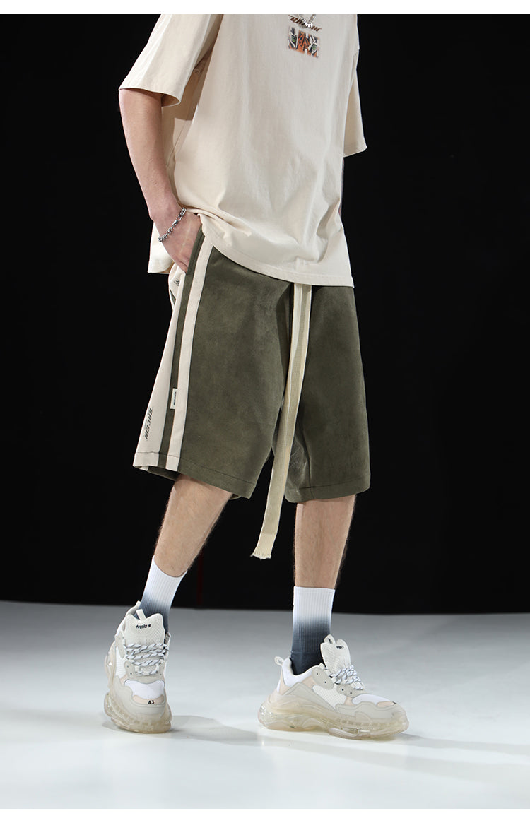 BJHG Velour Wideleg Lounge Shorts