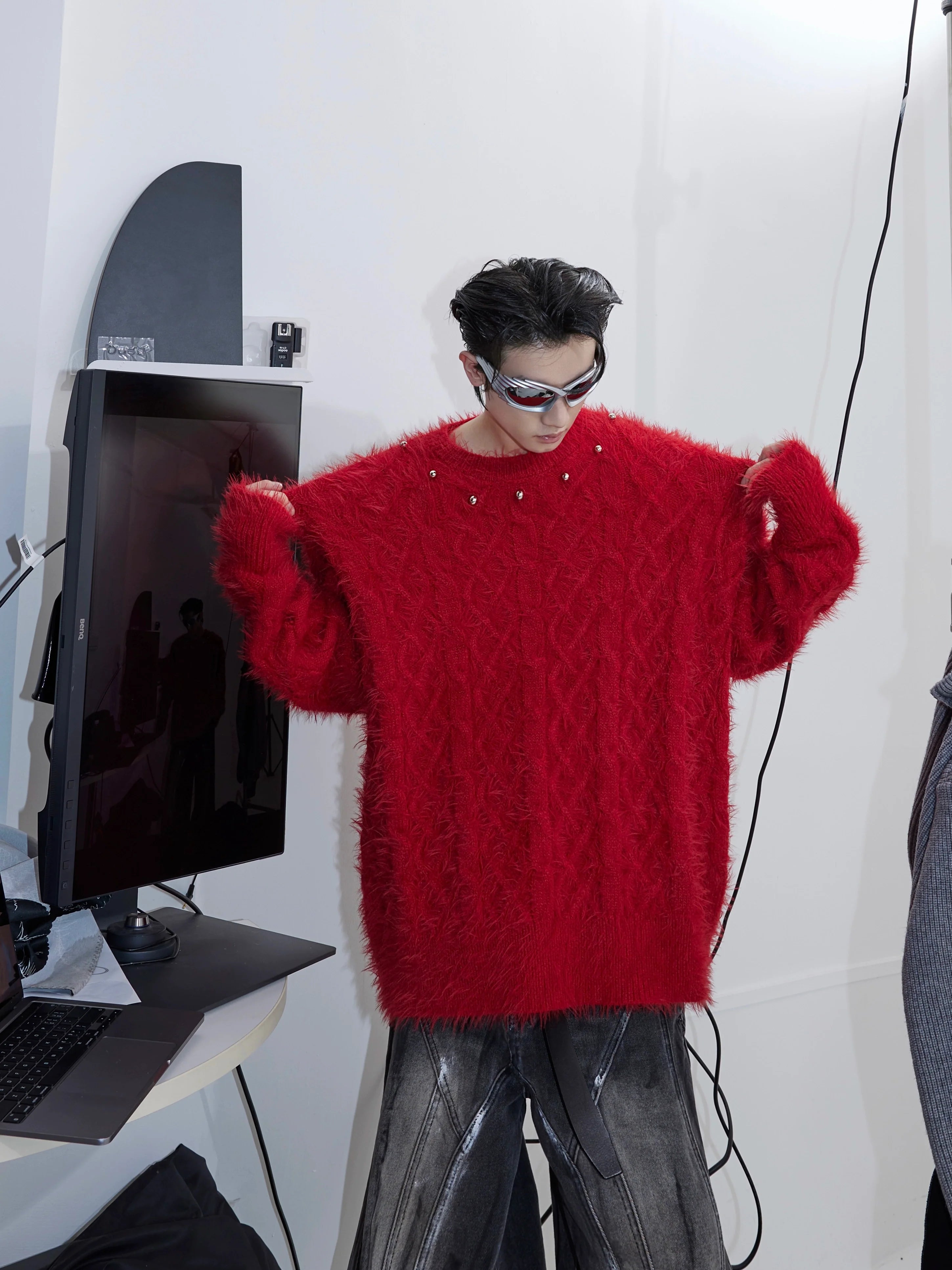 CulturE Studded Collar Sweater