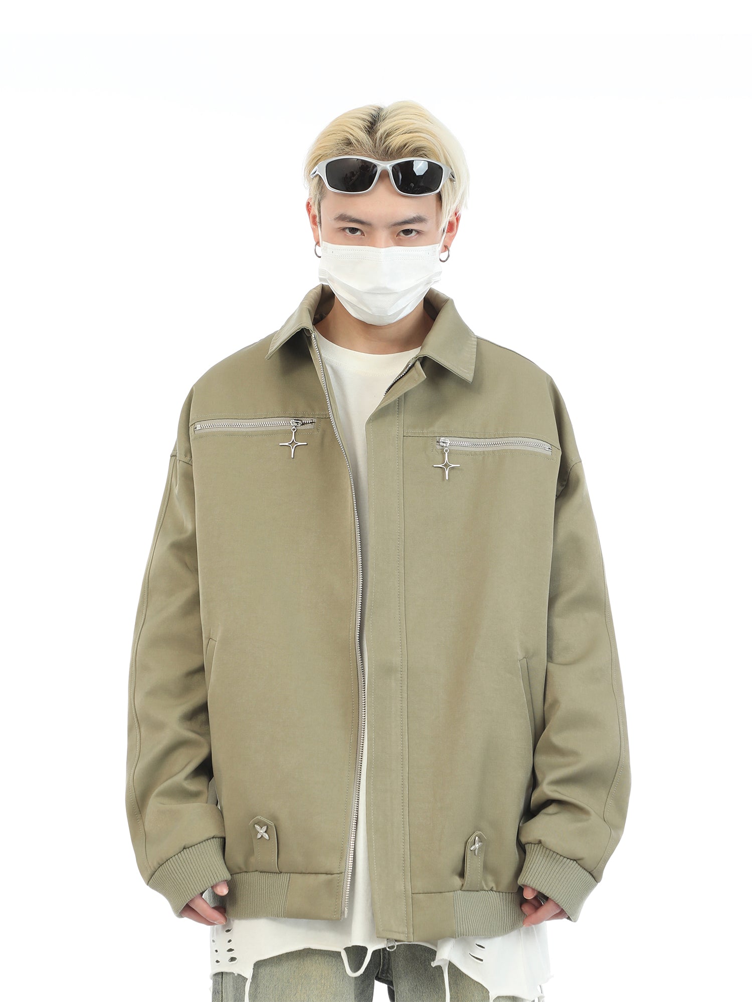 MaxDstr Star Zipped Work Jacket