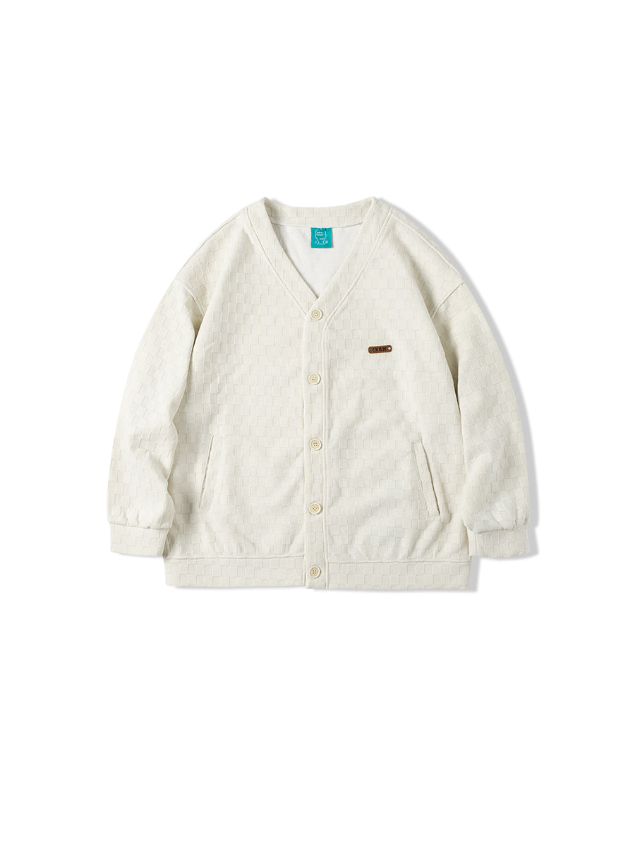 INRM Textured Check Cardigan