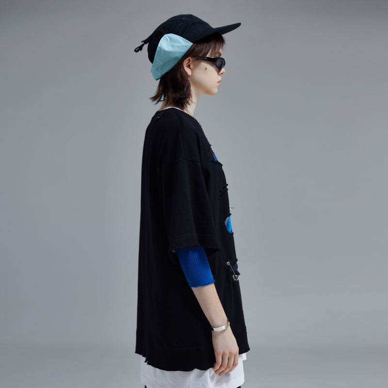 A SQUARE ROOT "Sliced" Layered Tee