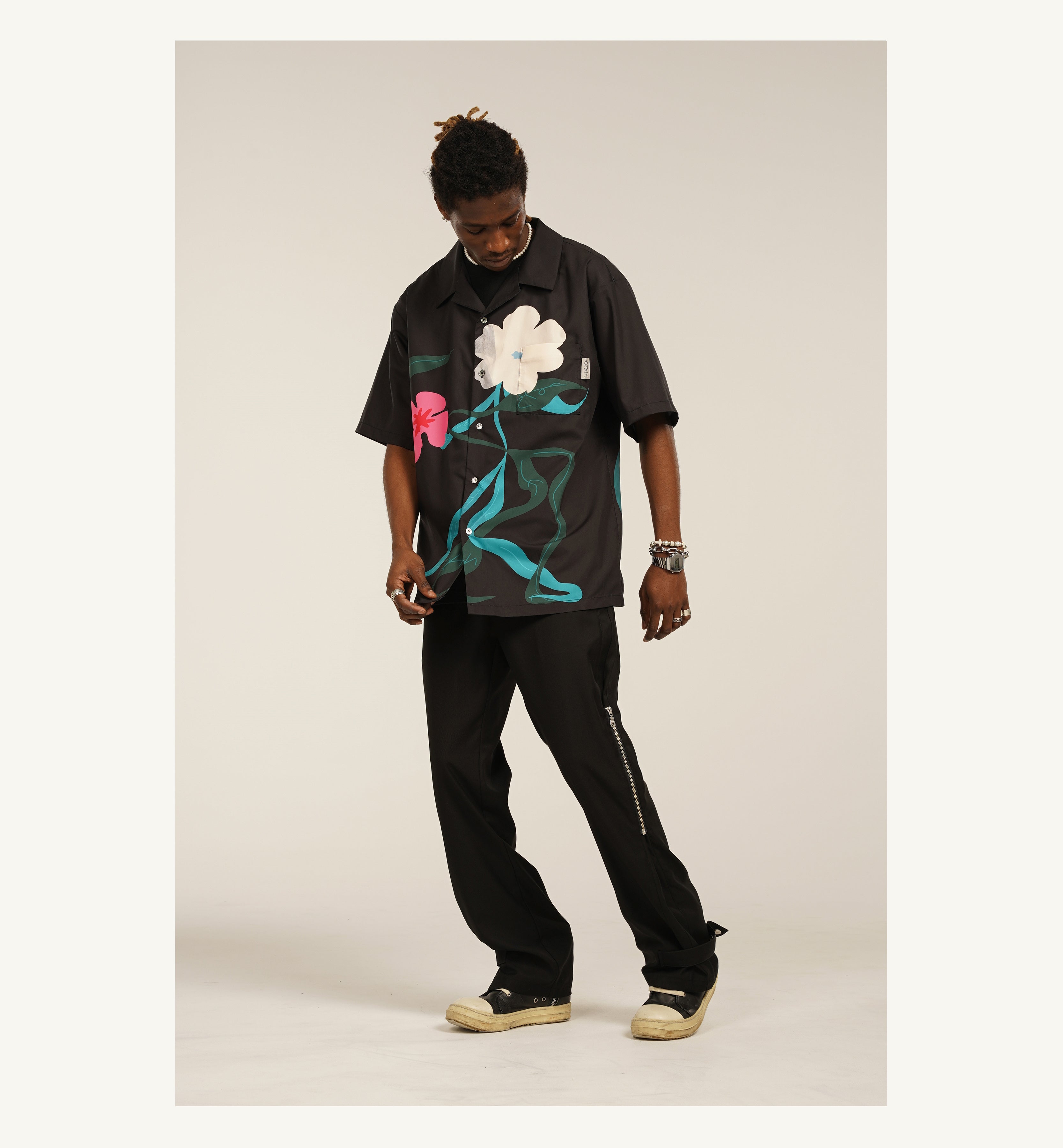 EMPTY REFERENCE "Inflorescence" Button-Up Shirt