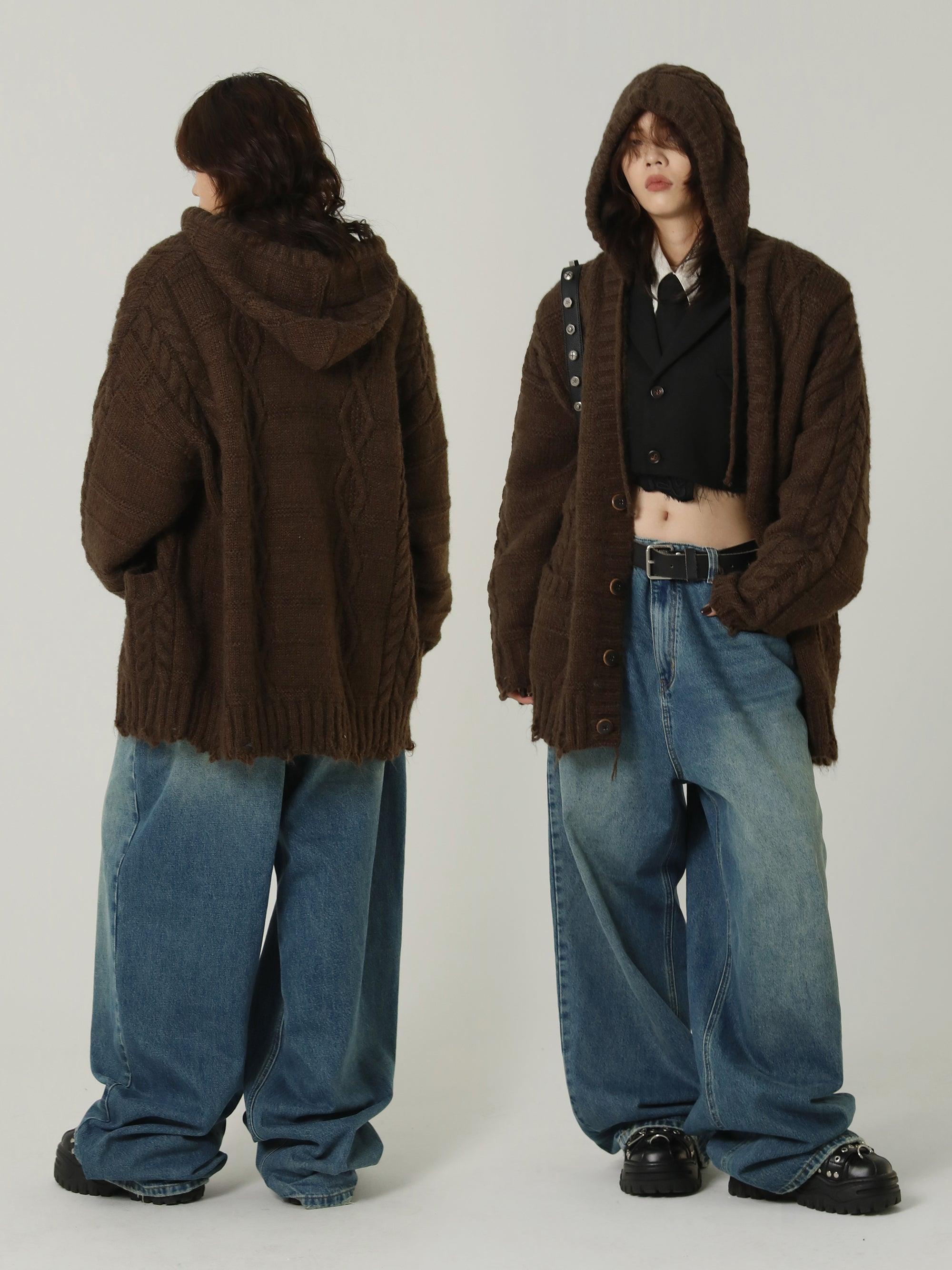 MASONPRINCE Edith Knit Hooded Cardigan