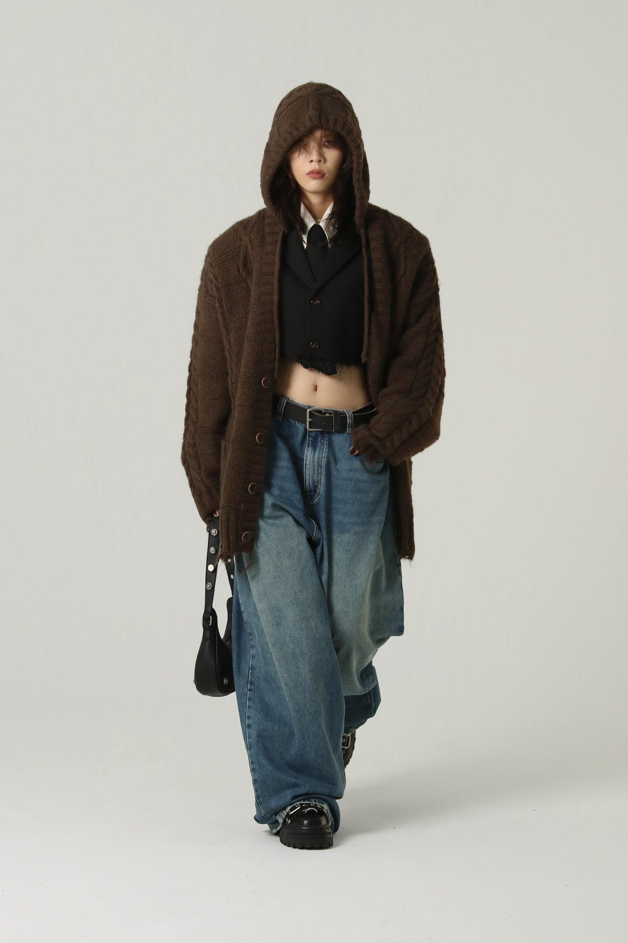 MASONPRINCE Edith Knit Hooded Cardigan