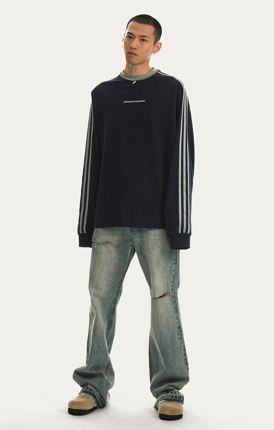JHYQ Silver Beaded Cross Long Sleeve