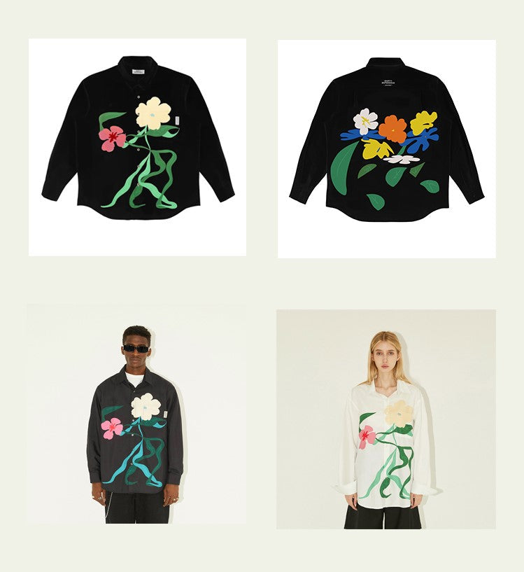 EMPTY REFERENCE "Inflorescence" Button-Up Shirt