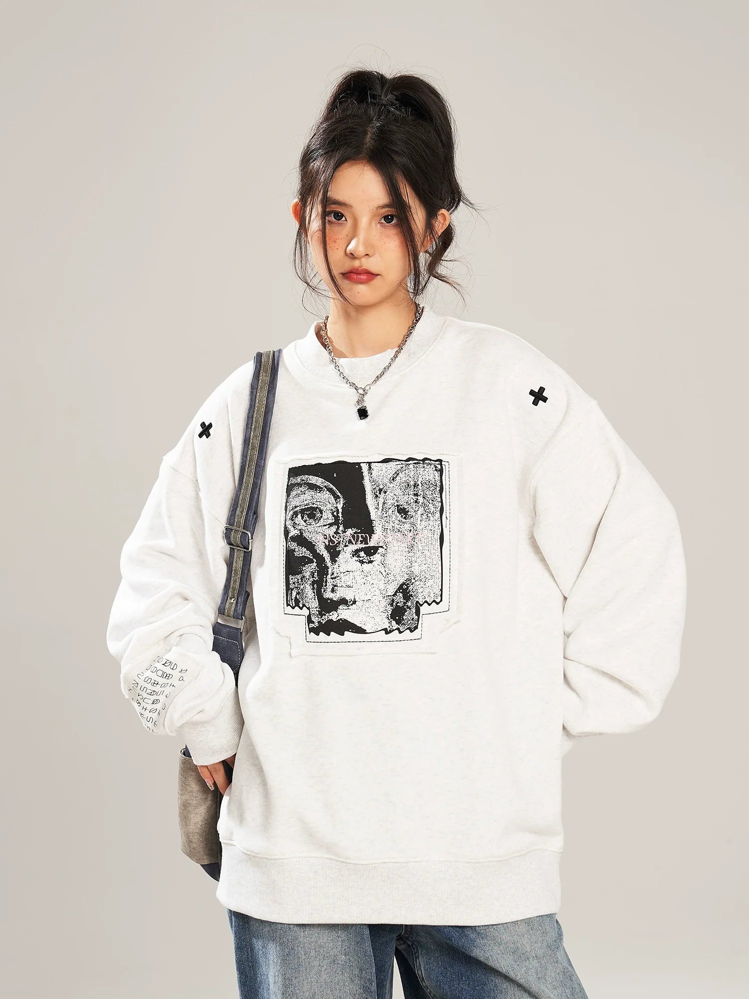 NSTNEW START "Visions" Collage Sweater