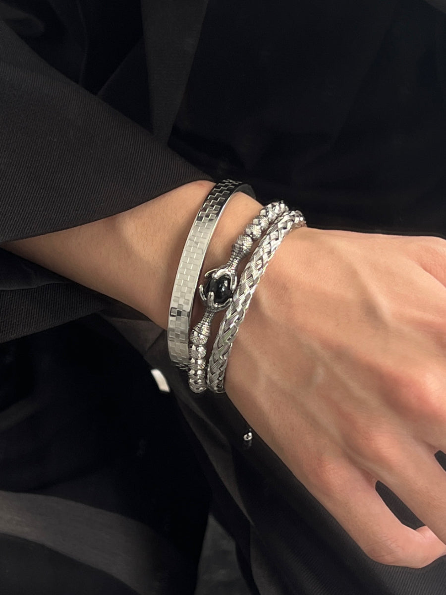 MINBIN "Mittsu" Three-Piece Bracelet Set