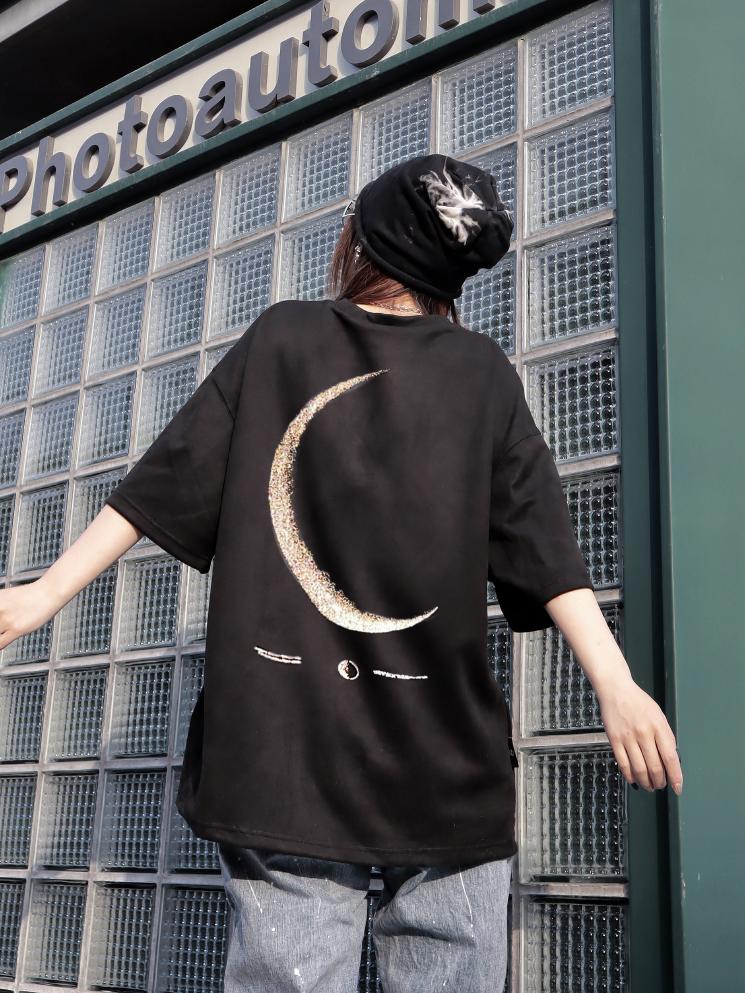 BJHG 3M Reflective Crescent Moon Tee