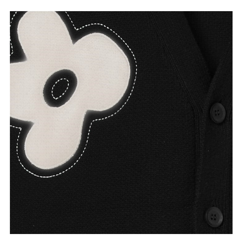 HARSH and CRUEL "Solitary Flower" Tassel Knit Cardigan