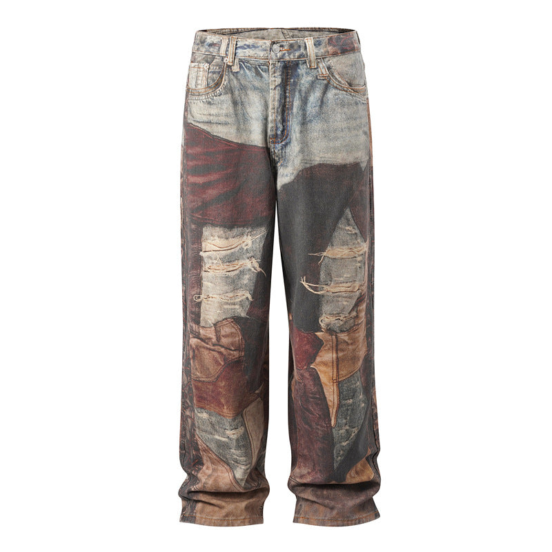 HJK Exclusive "Abstract" Deconstructed Jeans