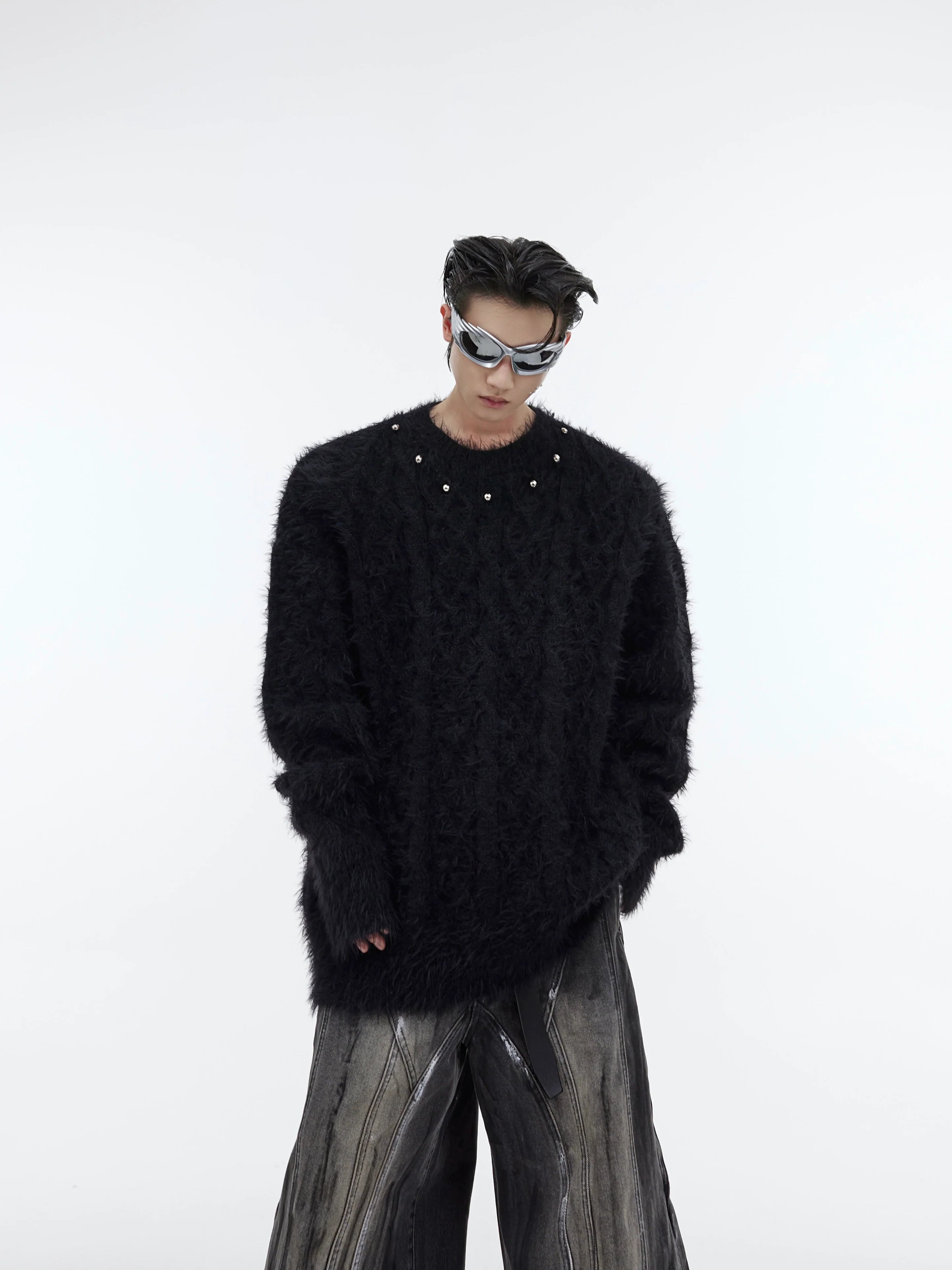 CulturE Studded Collar Sweater