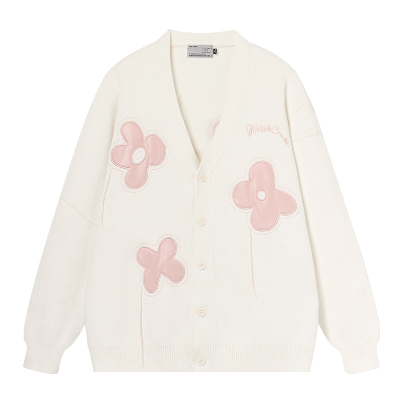 HARSH and CRUEL "Solitary Flower" Tassel Knit Cardigan